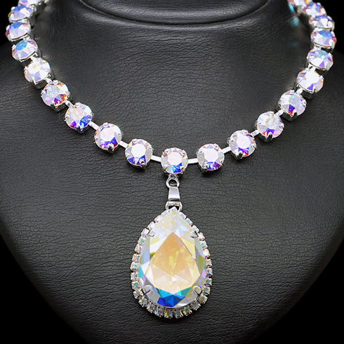 Kaklo papuošalas "Gerda" su Swarovski™ kristalais